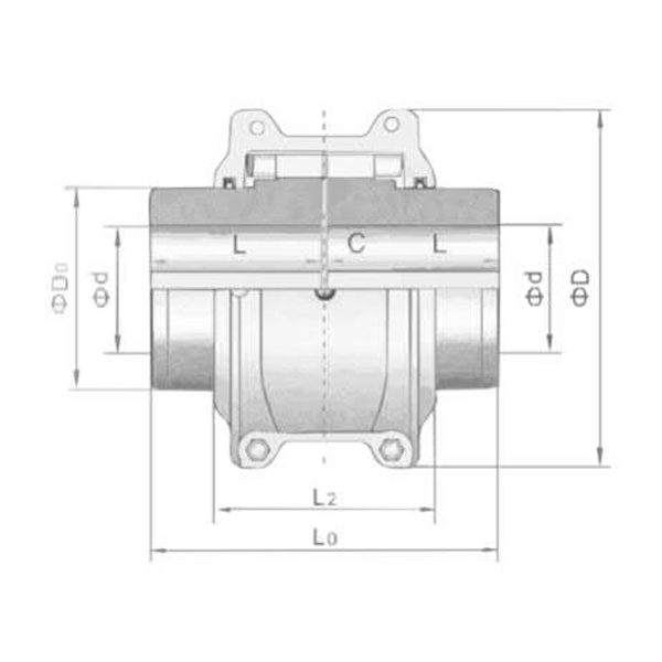 Tm10系列基本型短軸孔蛇形彈簧聯軸器